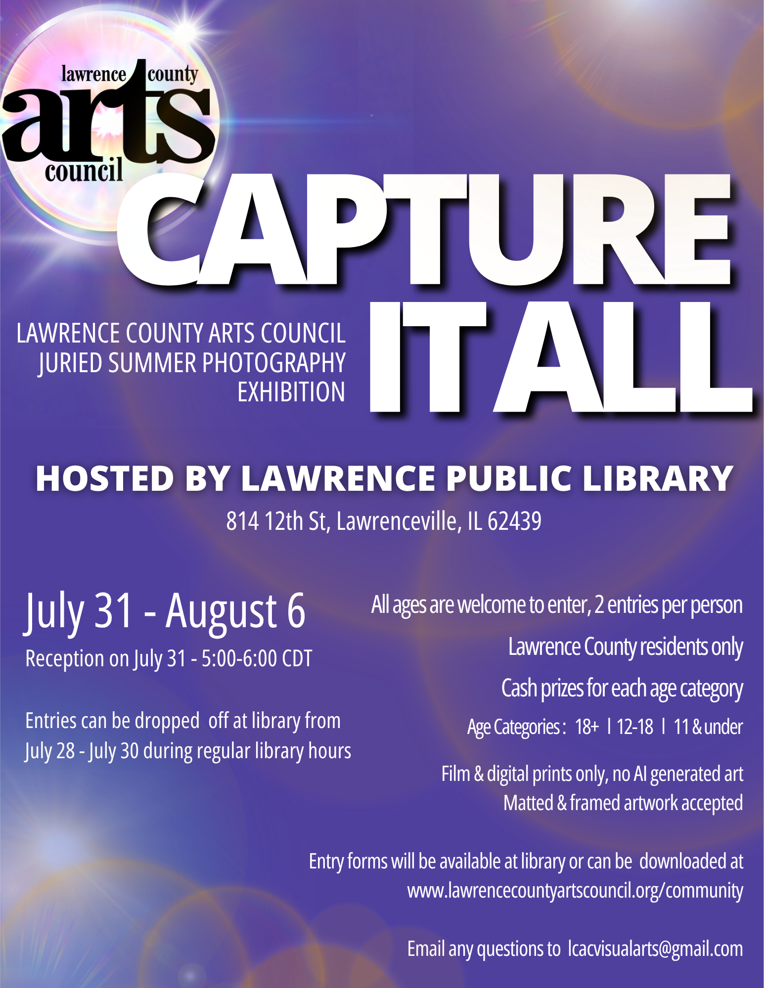 Capture It All Photography Show Flyer