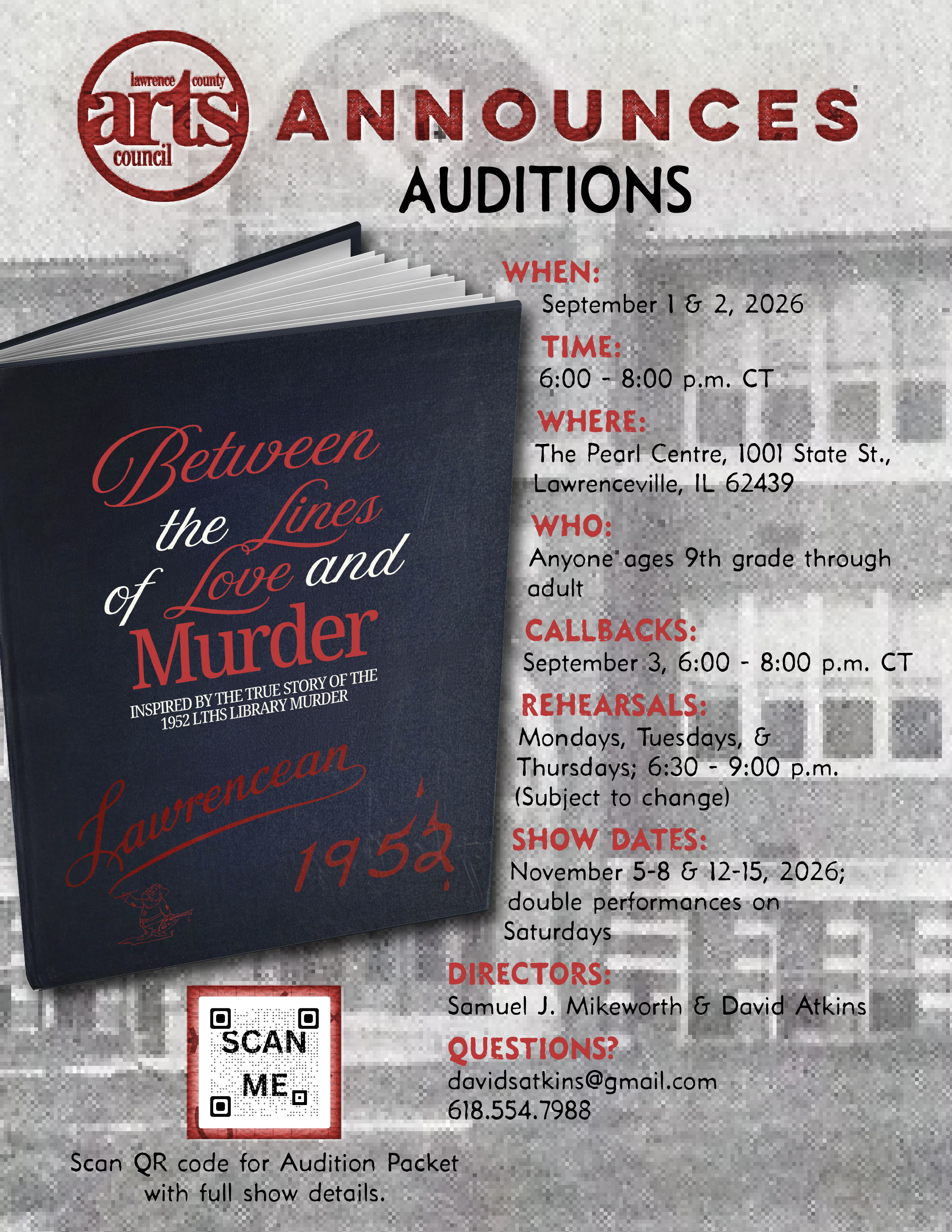 Fall Show Audition Flyer
