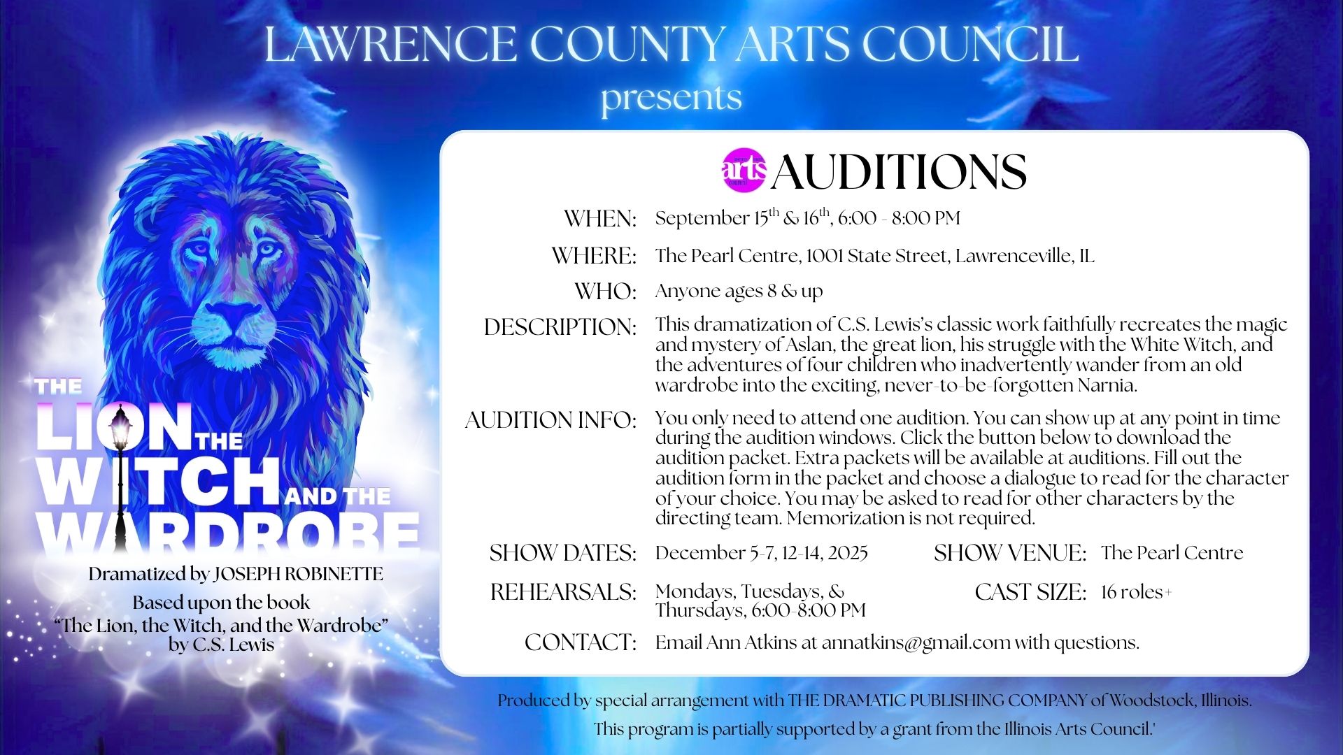 Lion Witch Wardrobe Auditions